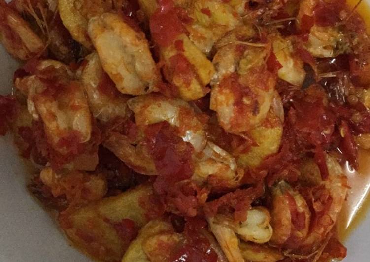 gambar untuk resep makanan Udang dan kentang goreng balado