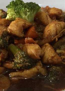 Ayam cah brokoli saus teriyaki