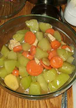 Cah ayam labu ala chinese resto