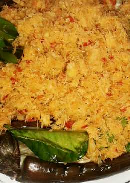 Terong bakar sambal urap pedas