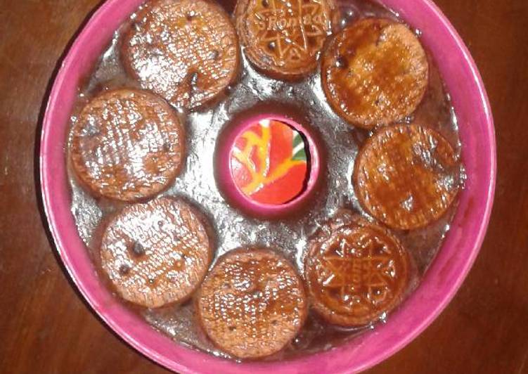 resep masakan Puding biskuit coklat mudah banget