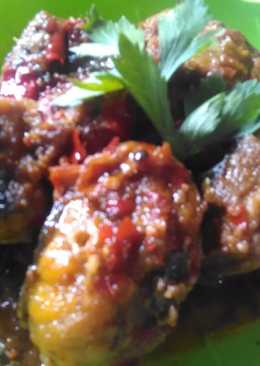 Balado Ikan pari asap