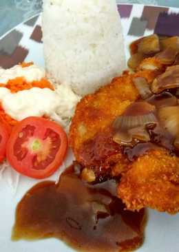 Nasi Ayam Katsu Teriyaki ala Solaria