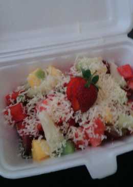 455 resep  salad  buah  mayones keju enak dan sederhana Cookpad