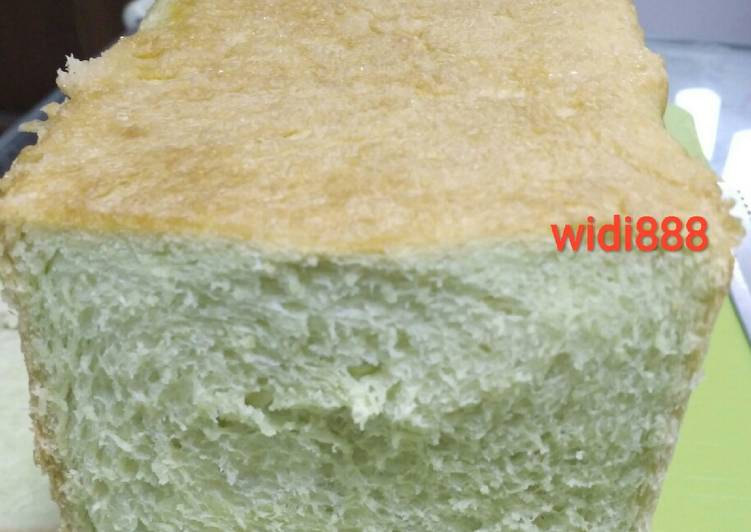 gambar untuk resep makanan Roti tawar pandan /basic bread (eggless)