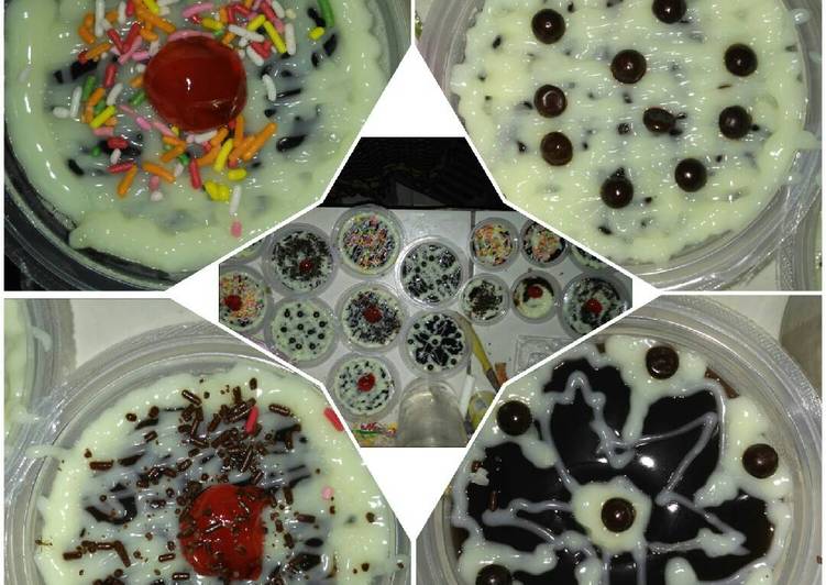 Resep Puding coklat with fla