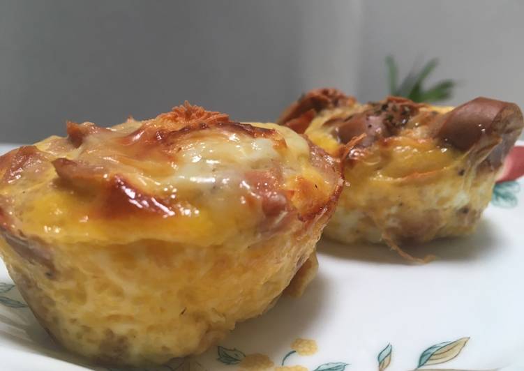 Resep Quiche in a cup Sausages & Tuna By Jovita Adeline