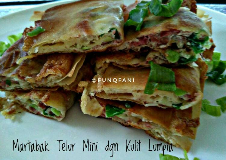 resep masakan Martabak Telur Mini Anti Rempong pake Kulit Lumpia