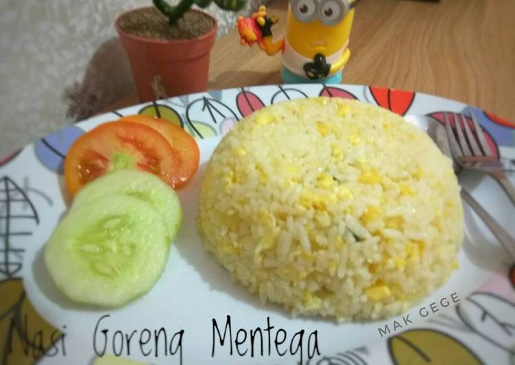 bahan dan cara membuat Nasi Goreng Mentega_menu Anak????