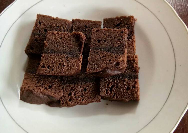 cara membuat Brownies Keju simple anti gagal