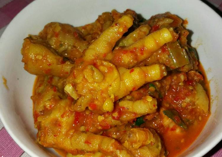 resep Ceker Pedas