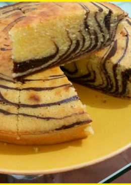 Cake zebra no mixer