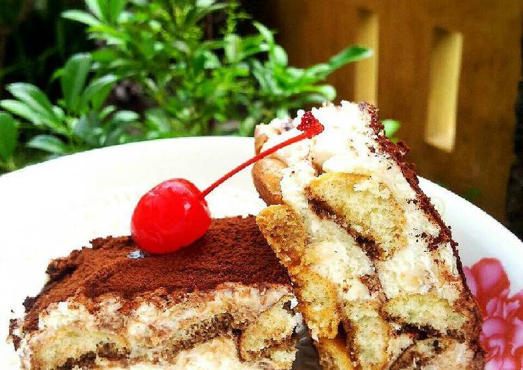 resep Tiramisu Egg Drops 15menitan Aja.No Telur,no Ribet2an #Dijamin