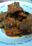 Dendeng balado daging sengkel no ribet