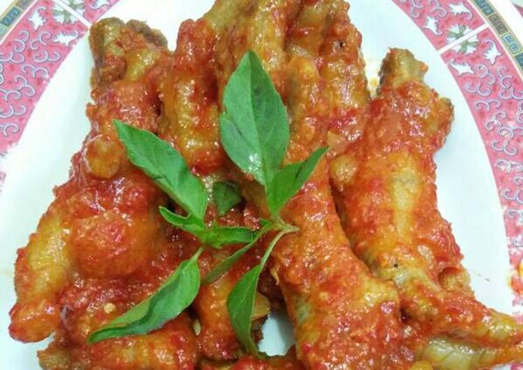 resep makanan Ceker pedas