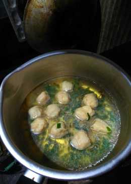 Bakso udang kuah bumbu mie instan