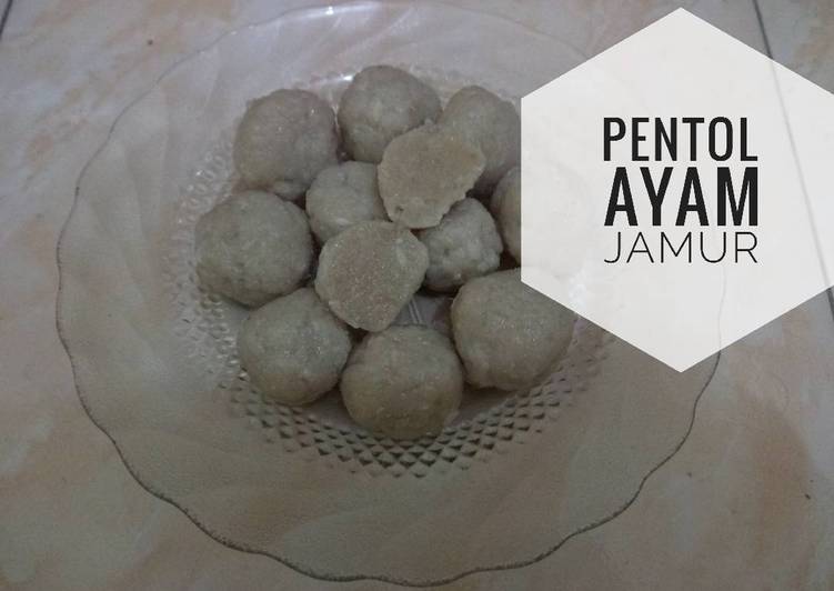 resep masakan Bakso Ayam Jamur Homemade