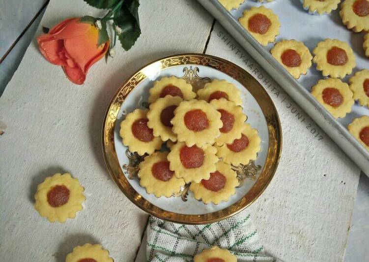 gambar untuk resep makanan Nastar Bunga Lumer (butter less)