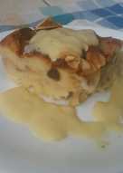 Bread Pudding with Custard Vla