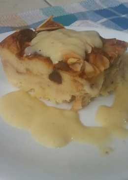 Bread Pudding with Custard Vla