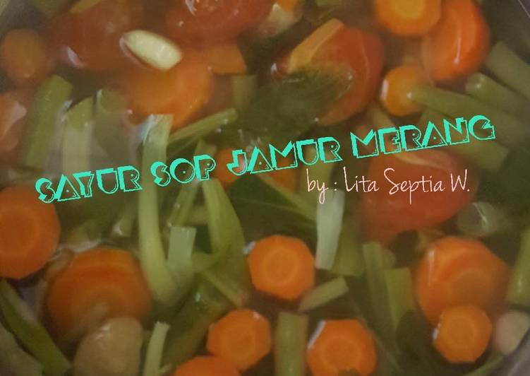 resep Sayur Sop Jamur Merang