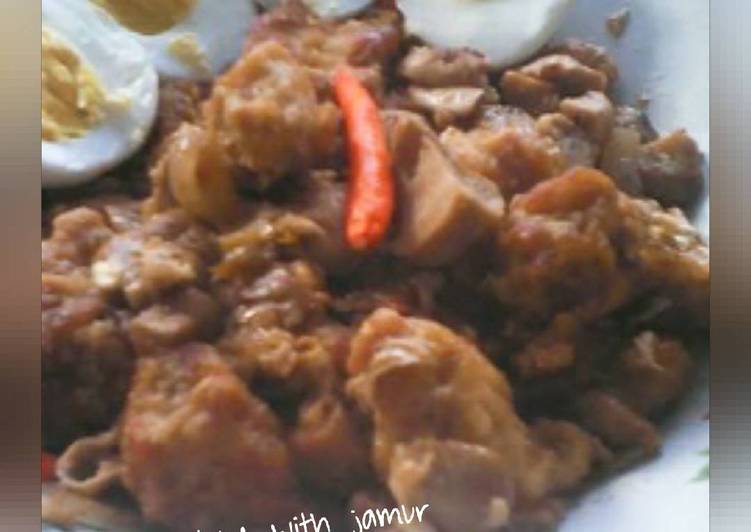 resep makanan Ayam koloke with jamur