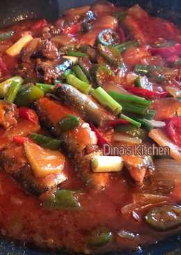 Ikan Sarden tumis pedas