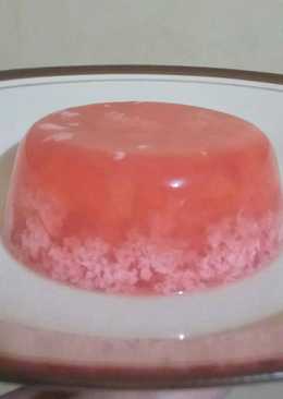 Puding Lumut Merah Putih