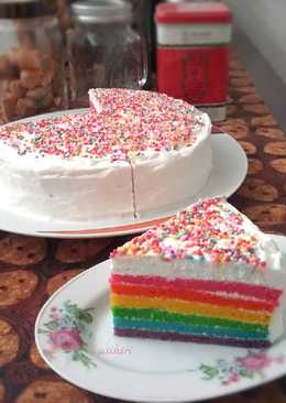 Rainbow Cake Panggang - newbie friendly ðŸ¤'