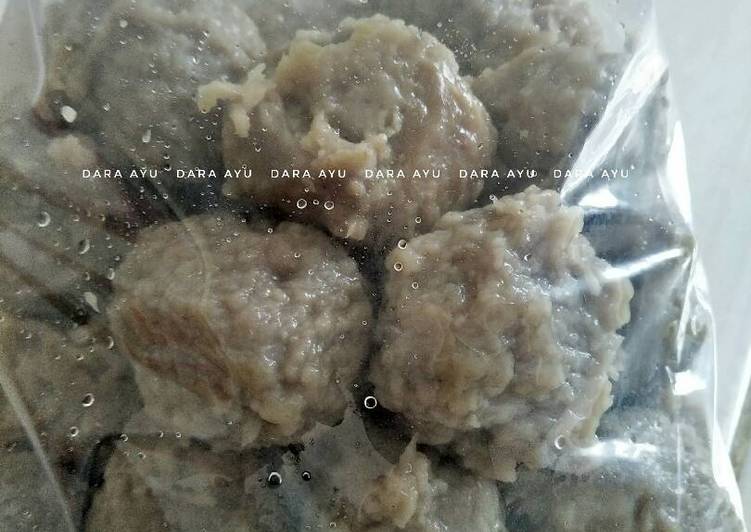 bahan dan cara membuat Bakso urat hati ayam