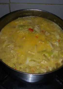 Sawi putih masak santan