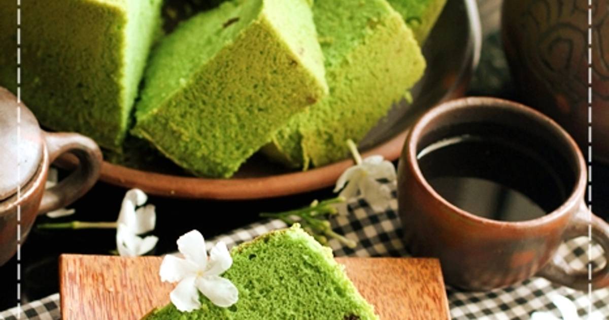 Resep Chiffon Green Tea Matcha soft and moist