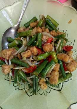 Tumis Kacang Panjang Tempe & Tauge