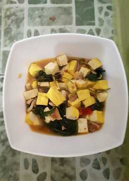 Tahu kangkung saus tiram