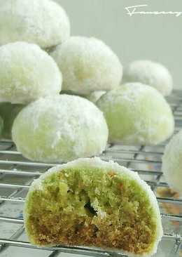 Pandan Snowball Cookies