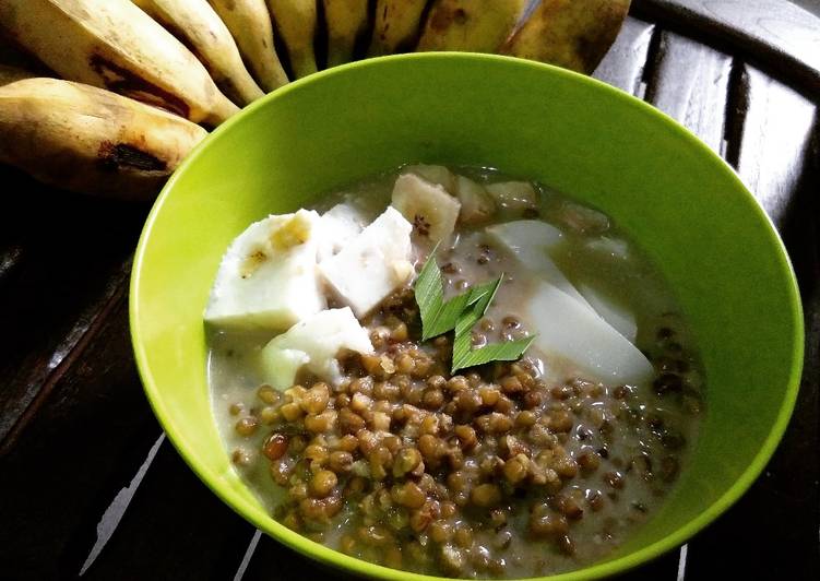 gambar untuk cara membuat Bubur kacang hijau campur