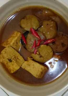 Semur jengkol tahu