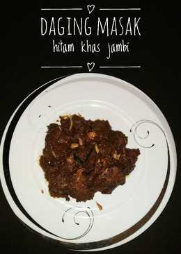 Daging masak hitam khas jambi
