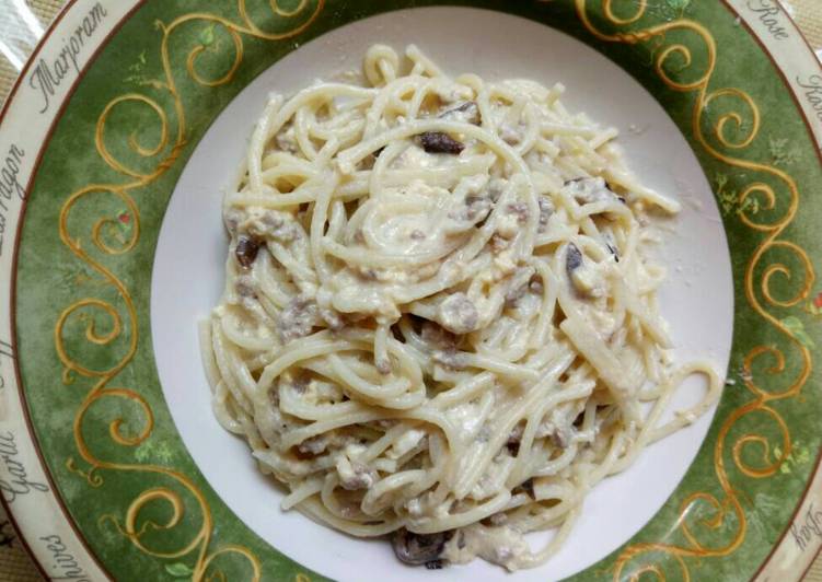 resep masakan Creamy Spagetti Carbonara