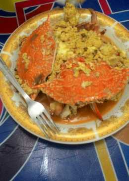 Kepiting telur arik kuah pedas