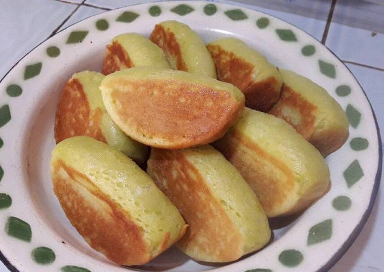 resep lengkap untuk Pukis pandan menul #pr_pukis