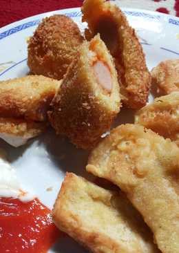 Roti Gulung Sosis & Telur Crispy