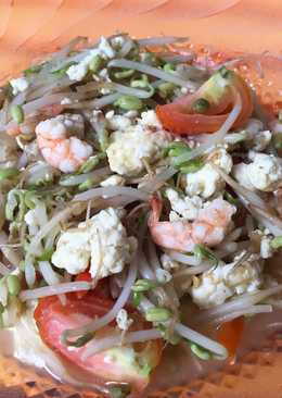 Tumis Tauge Udang Telur (menu diet kalori)