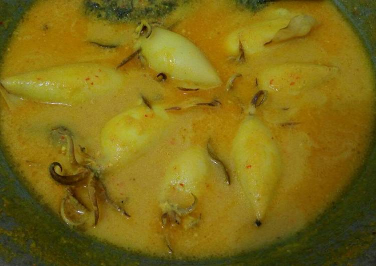 gambar untuk resep makanan Gulai cumi isi tahu