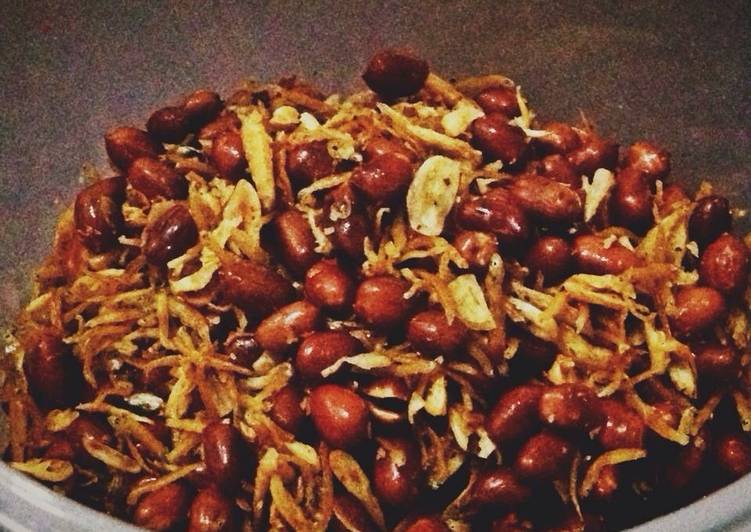 resep makanan Teri Kacang Bawang Kering