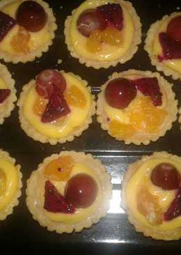 Pie Buah (Kulit dan Vla tanpa Telur)