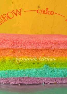 Rainbow cake kukus