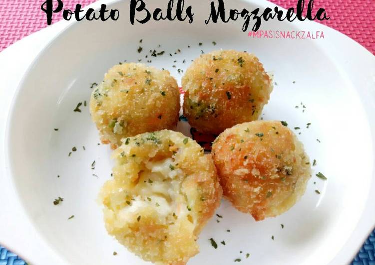 resep makanan Potato Balls Mozzarella (Mpasi 13m+)