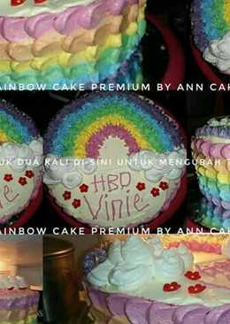 Steamed rainbow cake premium ny. liem modifikasi