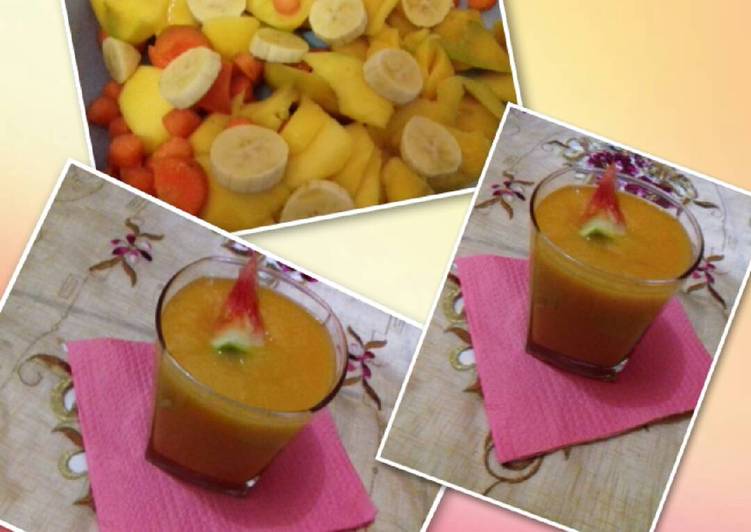 resep Jus Mangga wortel pisang